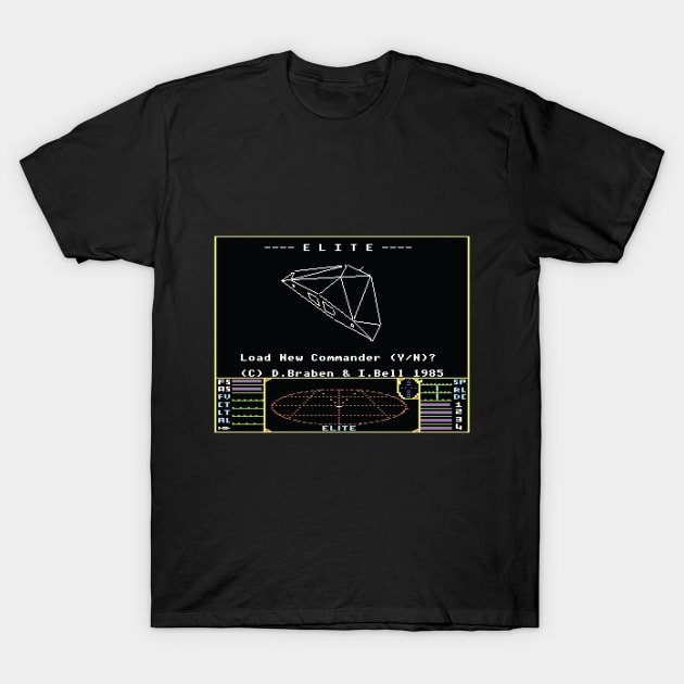 Elite Commodore 64 T-Shirt by Retro8Bit Fashion Store